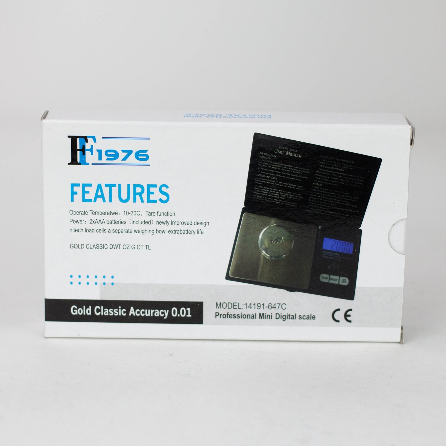 F1976 | Double Digit Accuracy Mini Scale 14191-647C Scale 777 Smoke