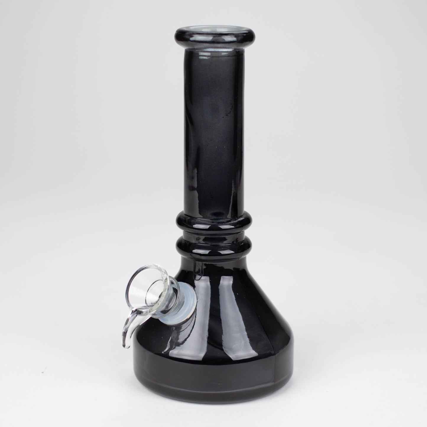 6" heavy color soft glass water bong ( HX4001 ) Glass Bong ONE Black