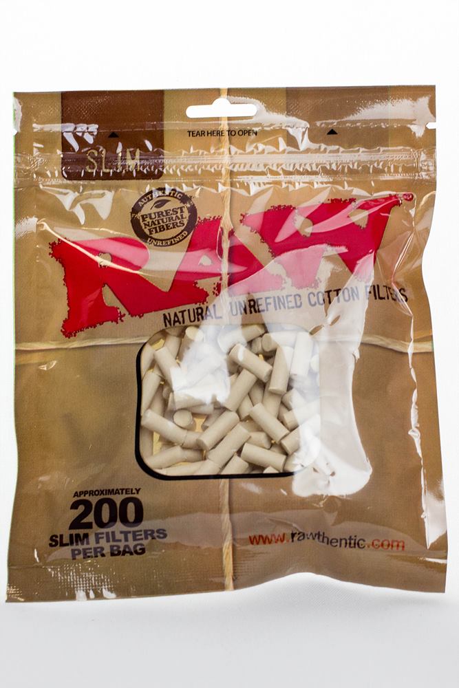 Raw Slim Natural Undefined Cotton Filter Tips Filter Tip ONE