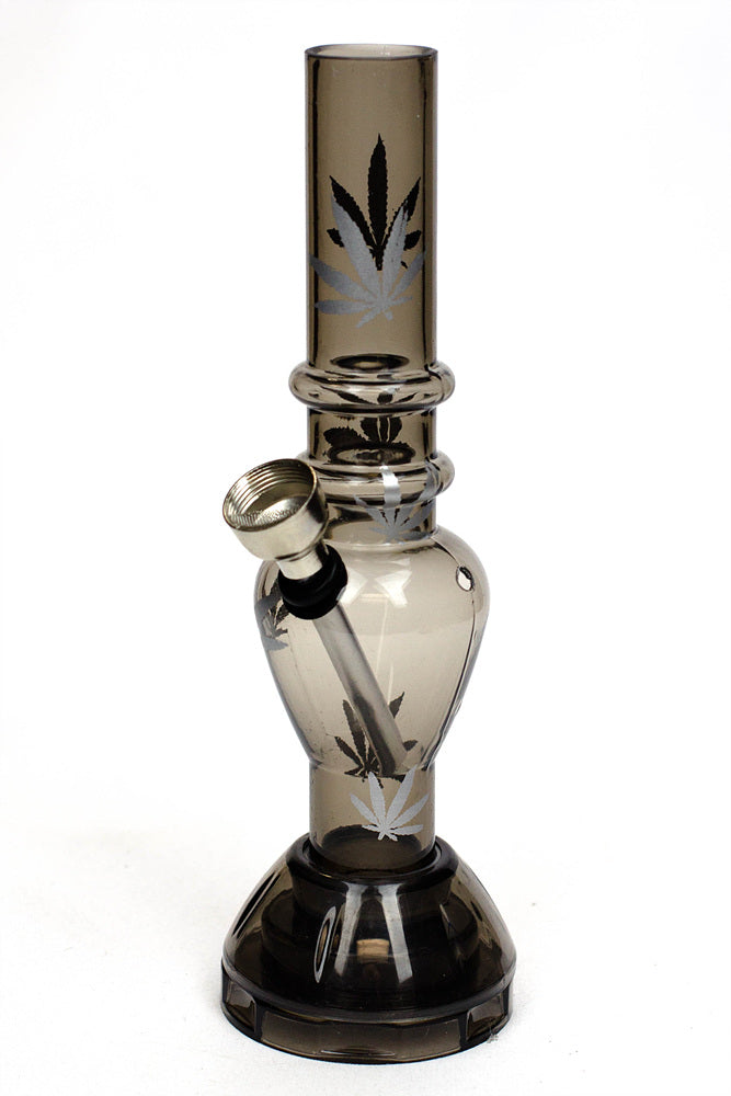 7" acrylic water pipe with grinder ( GP1295 ) Acrylic Bong ONE Black