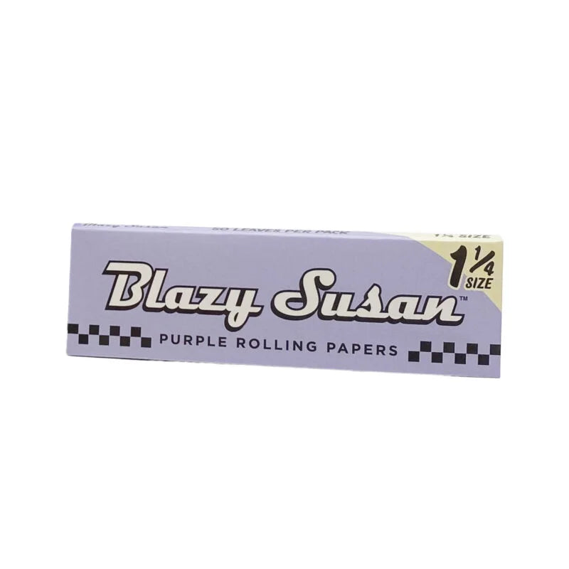 Blazy Susan | Purple 1-1/4 Rolling paper box of 50 1 - 1/4" Size Smoking Cat Distribution