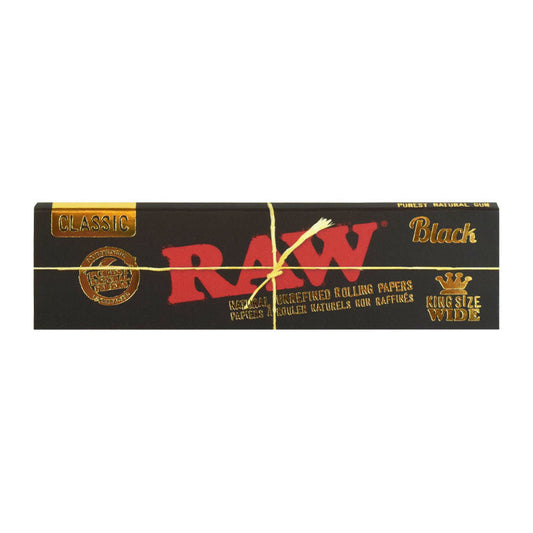 RAW | Black Natural Unrefined King size – WIDE [50 / pk] King Size ONE