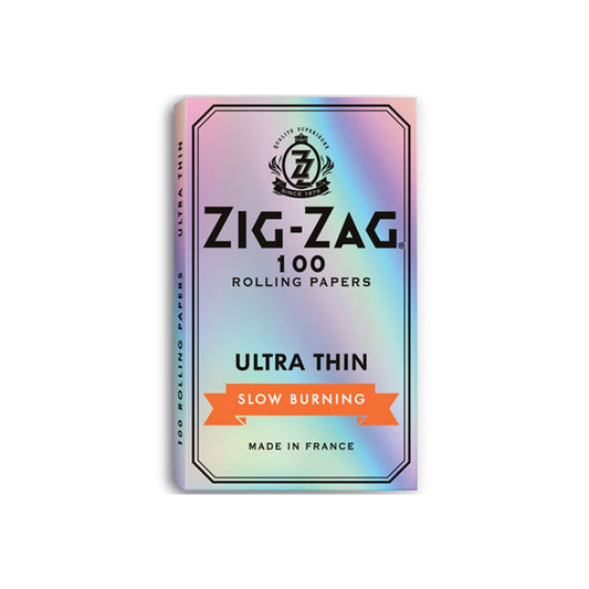 Zig Zag Ultra Thin Slow burning Papers - 25 packs Single Wide Size ONE
