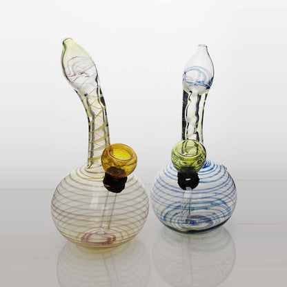 6" changing color glass bong Glass Bong ONE