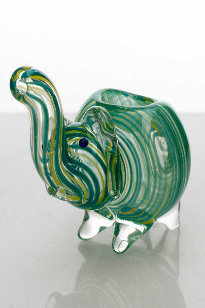 Small elephant glass hand pipe Pack of 2 Glass Pipe ONE