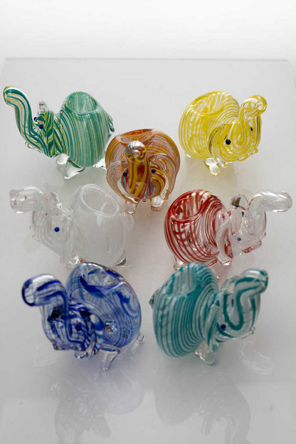 Small elephant glass hand pipe Pack of 2 Glass Pipe ONE