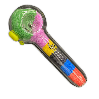 HIT | 5" Sand-filled Rainbow glass pipe Glass Pipe NIBO Distribution