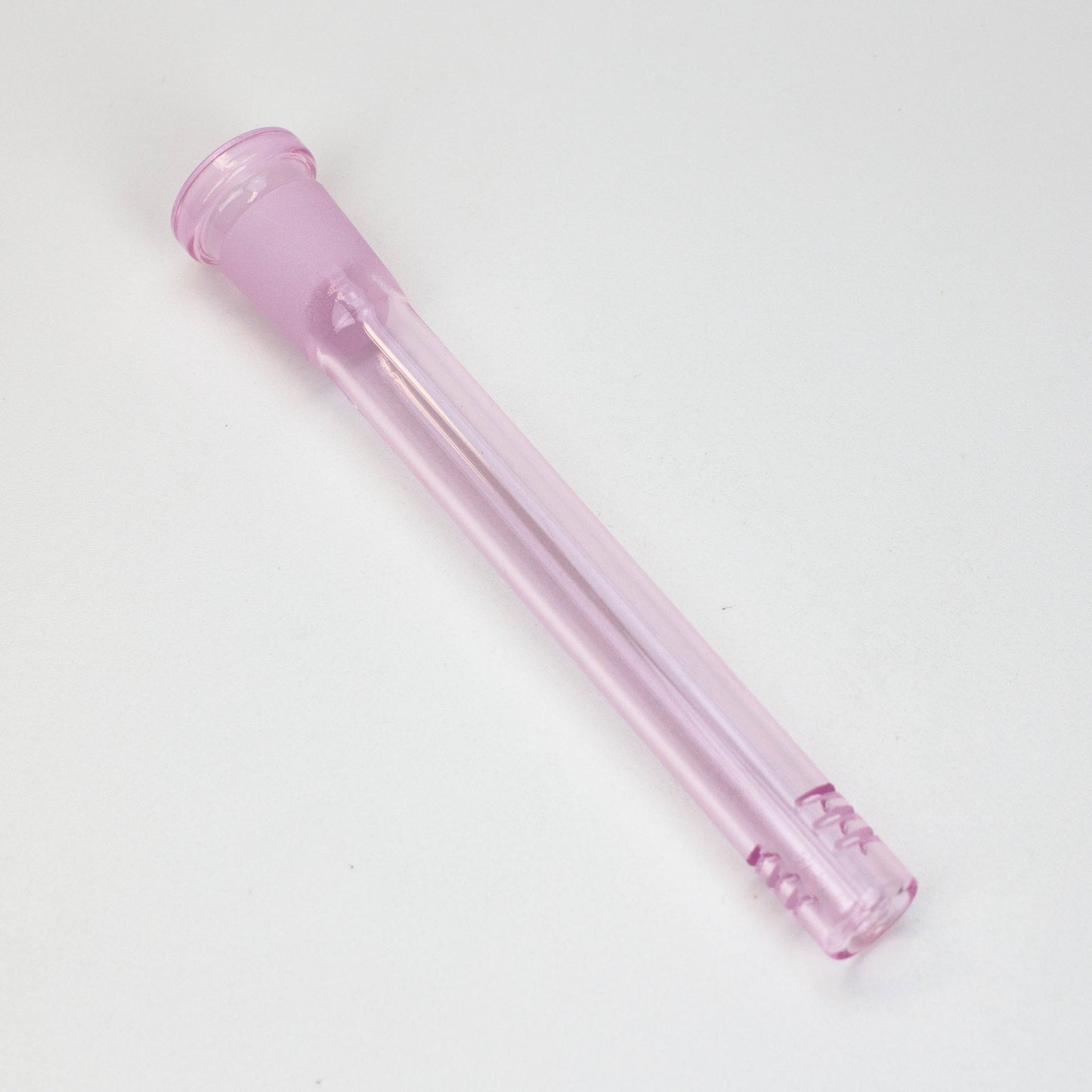 Color Female 6-slit downtem Downstem · Bowlstem ONE Pink 6" [15.24 cm]