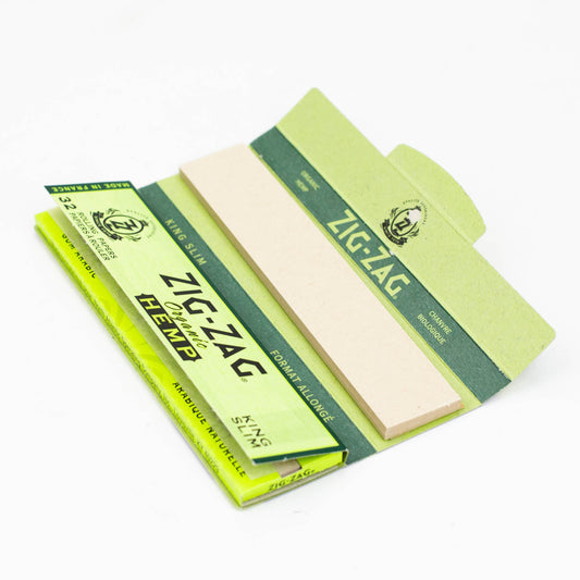 Zig Zag Hemp King Slim Papers and Unbleached Tips King Size ONE