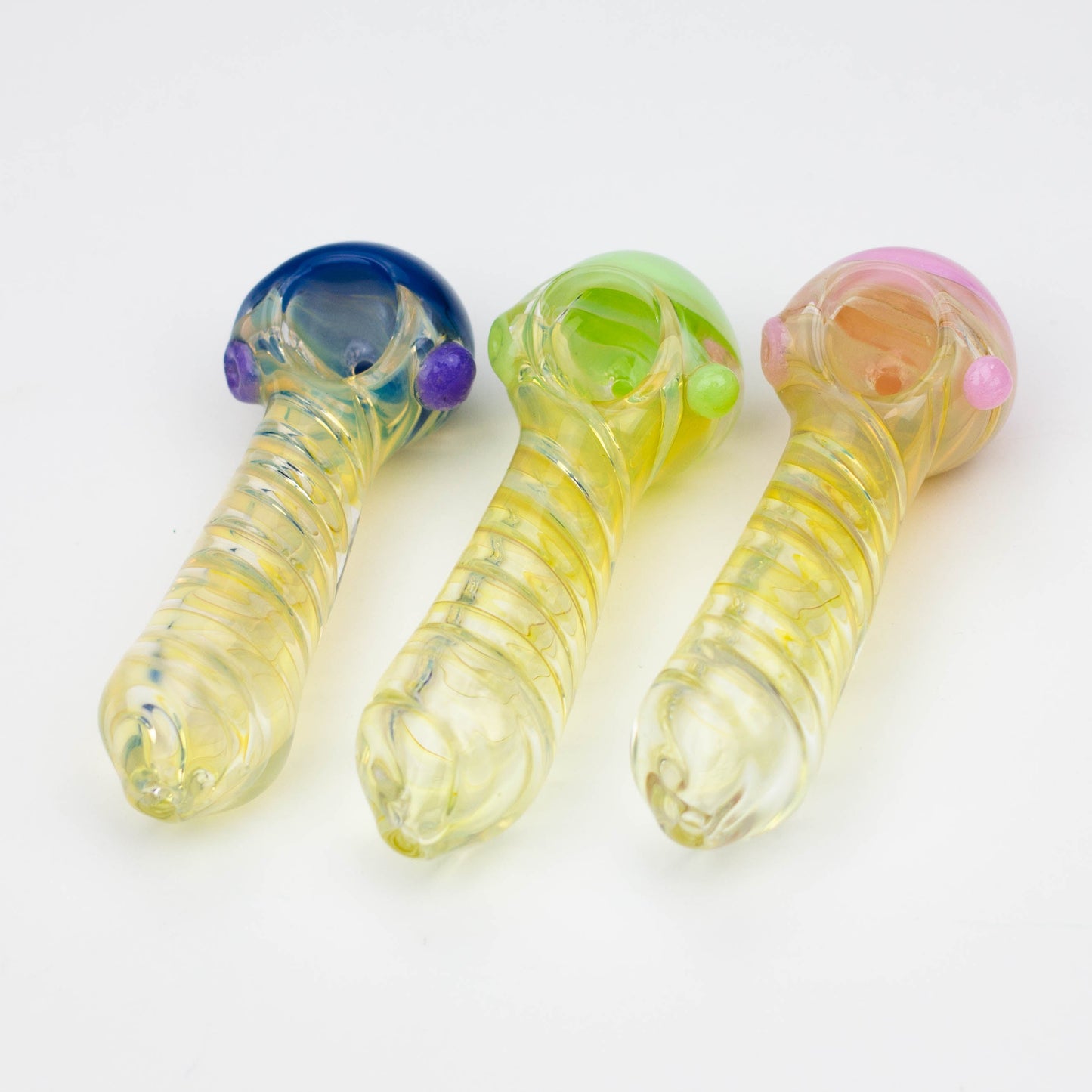 4.5" American color twisted soft glass hand pipe [AM01] Glass Pipe ONE