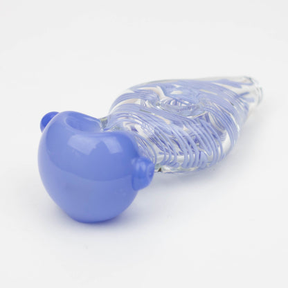 4.5" American color donut soft glass hand pipe [AM02] Glass Pipe ONE