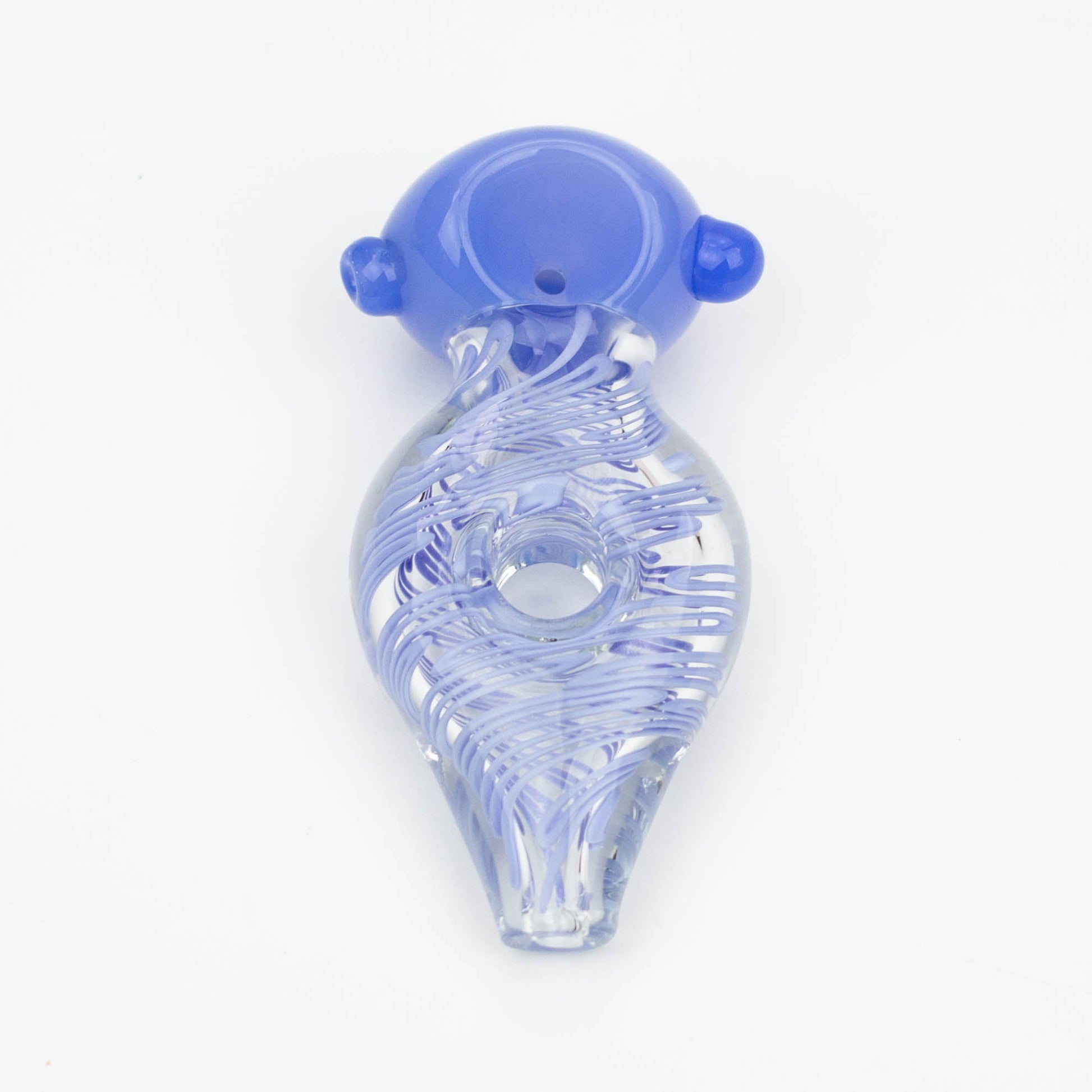 4.5" American color donut soft glass hand pipe [AM02] Glass Pipe ONE