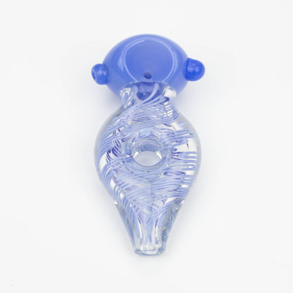 4.5" American color donut soft glass hand pipe [AM02] Glass Pipe ONE