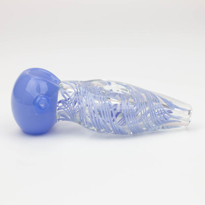 4.5" American color donut soft glass hand pipe [AM02] Glass Pipe ONE