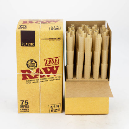 Raw Classic cone 75 - 1 1/4 Size Pre-rolled Cone (Bulk / Tower) ONE