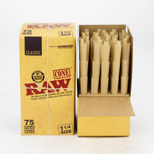 Raw Classic cone 75 - 1 1/4 Size Pre-rolled Cone (Bulk / Tower) ONE