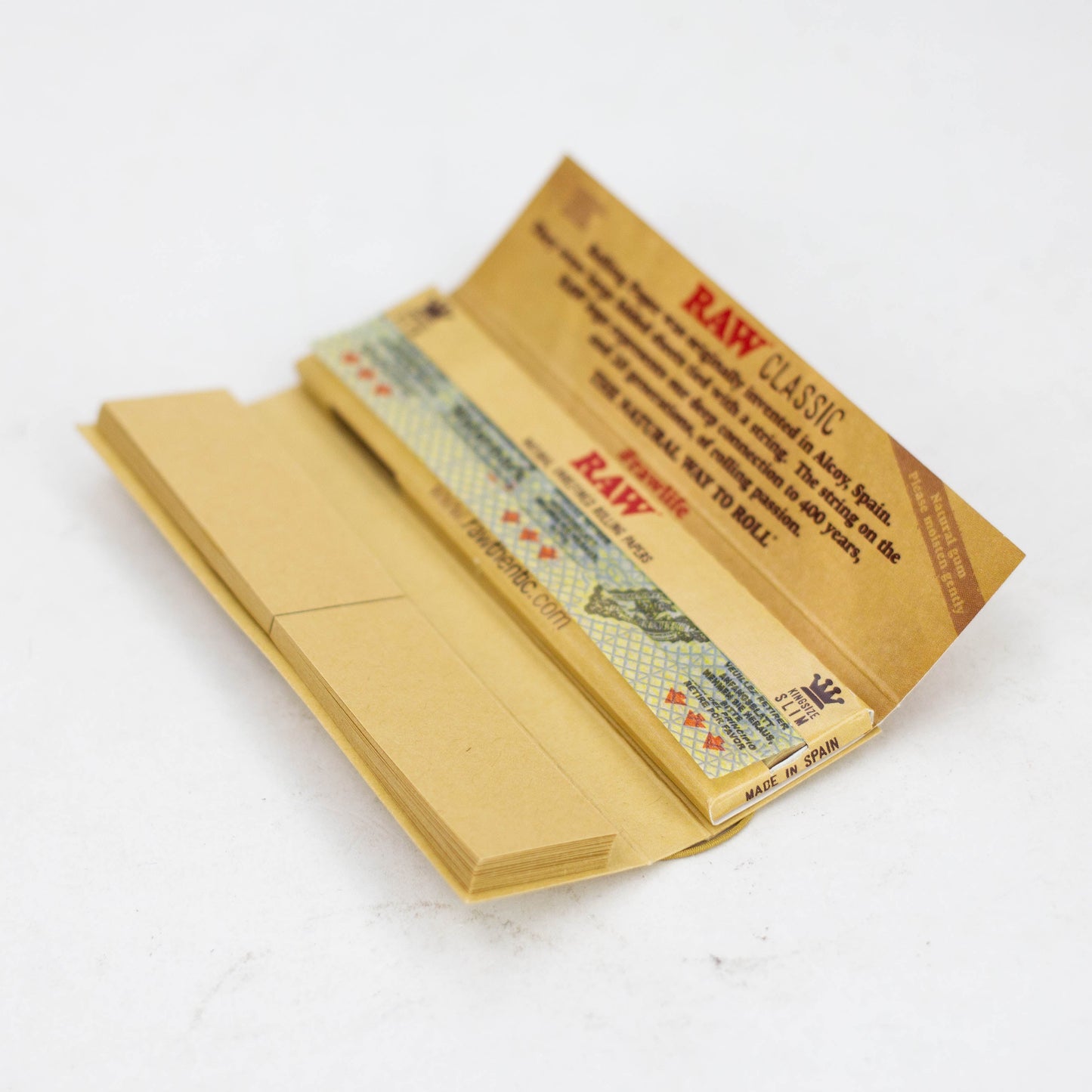 RAW Classic Connoisseur King Rolling Paper w/Tips [CP1133] - 24 packs King Size ONE