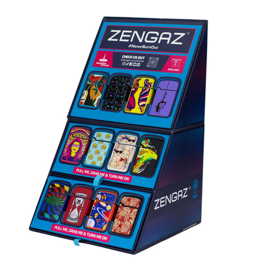 ZENGAZ®| Mega Jet flame Torch lighter Display of 48 [ZL-12] Torch LEHIGH WHOLESALE