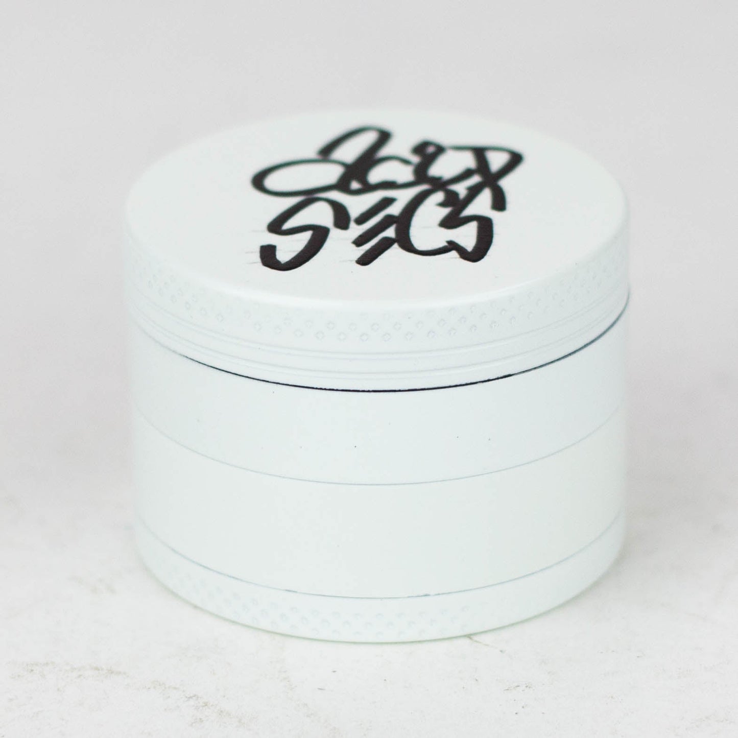 Acid Secs 4 parts 50mm Glow-in-the-Dark metal herb grinder Regular Grinder Acid Secs Productions Inc. White