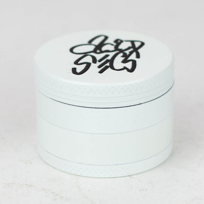Acid Secs 4 parts 50mm Glow-in-the-Dark metal herb grinder Regular Grinder Acid Secs Productions Inc. White