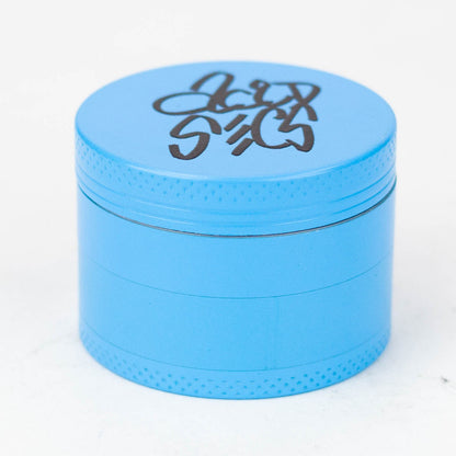 Acid Secs 4 parts 50mm Glow-in-the-Dark metal herb grinder Regular Grinder Acid Secs Productions Inc. Blue