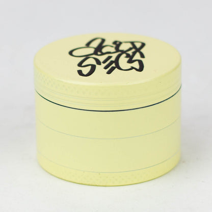 Acid Secs 4 parts 50mm Glow-in-the-Dark metal herb grinder Regular Grinder Acid Secs Productions Inc. Yellow