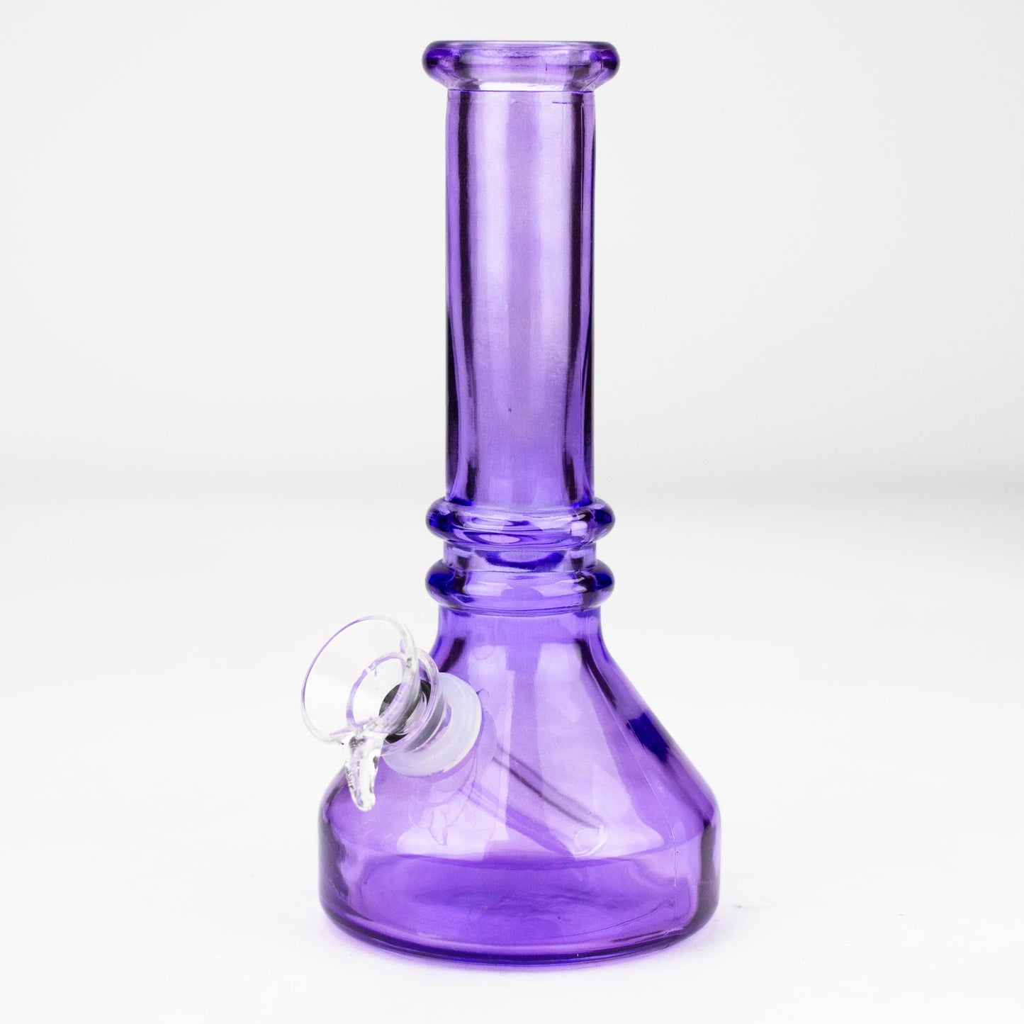 6" heavy color soft glass water bong ( HX4001 ) Glass Bong ONE Purple