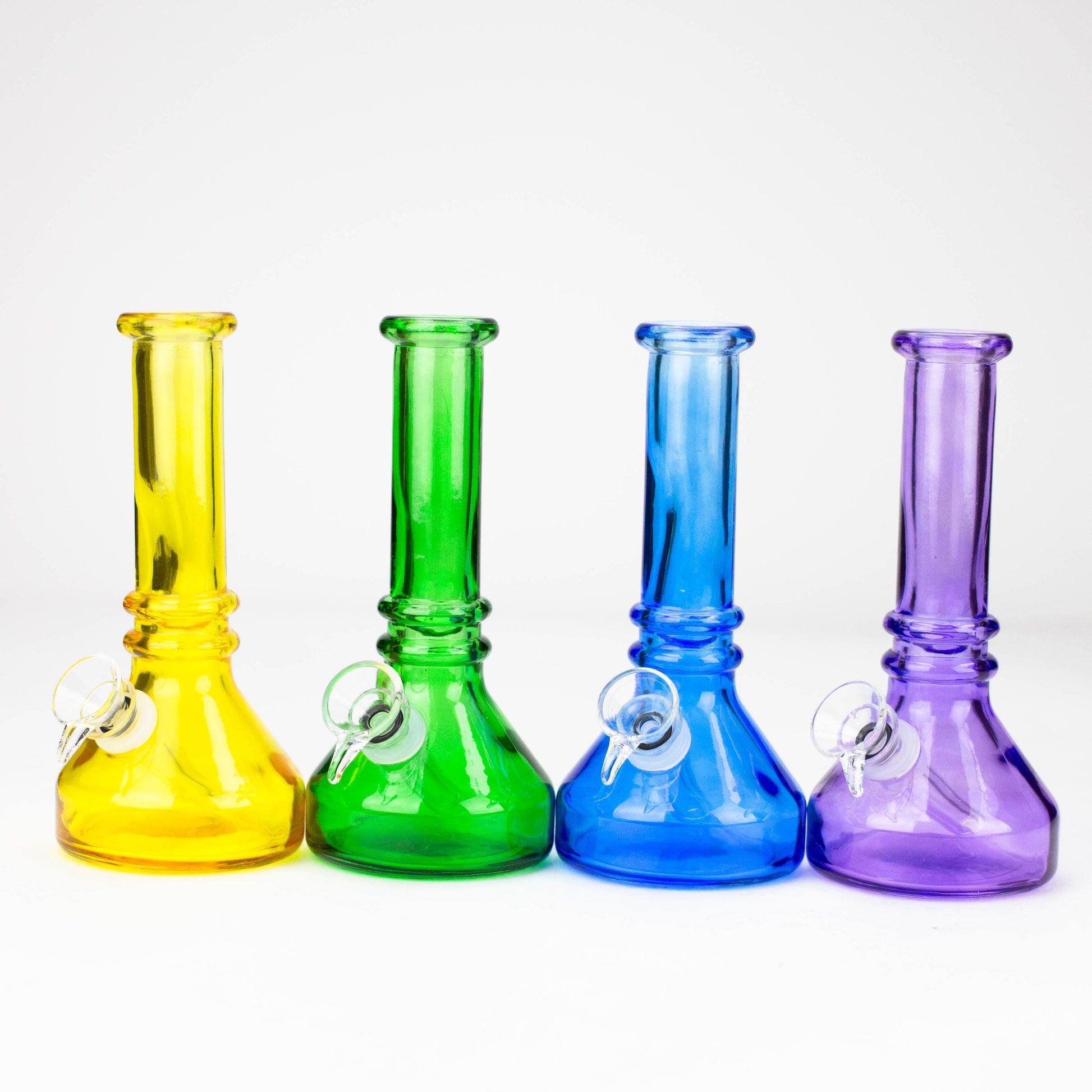 6" heavy color soft glass water bong ( HX4001 ) Glass Bong ONE