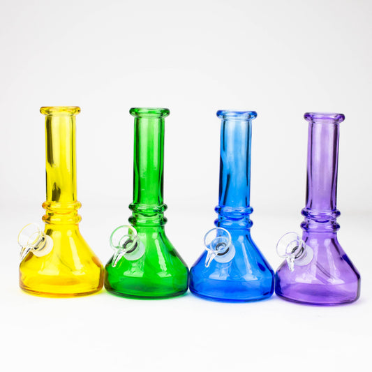 6" heavy color soft glass water bong ( HX4001 ) Glass Bong ONE