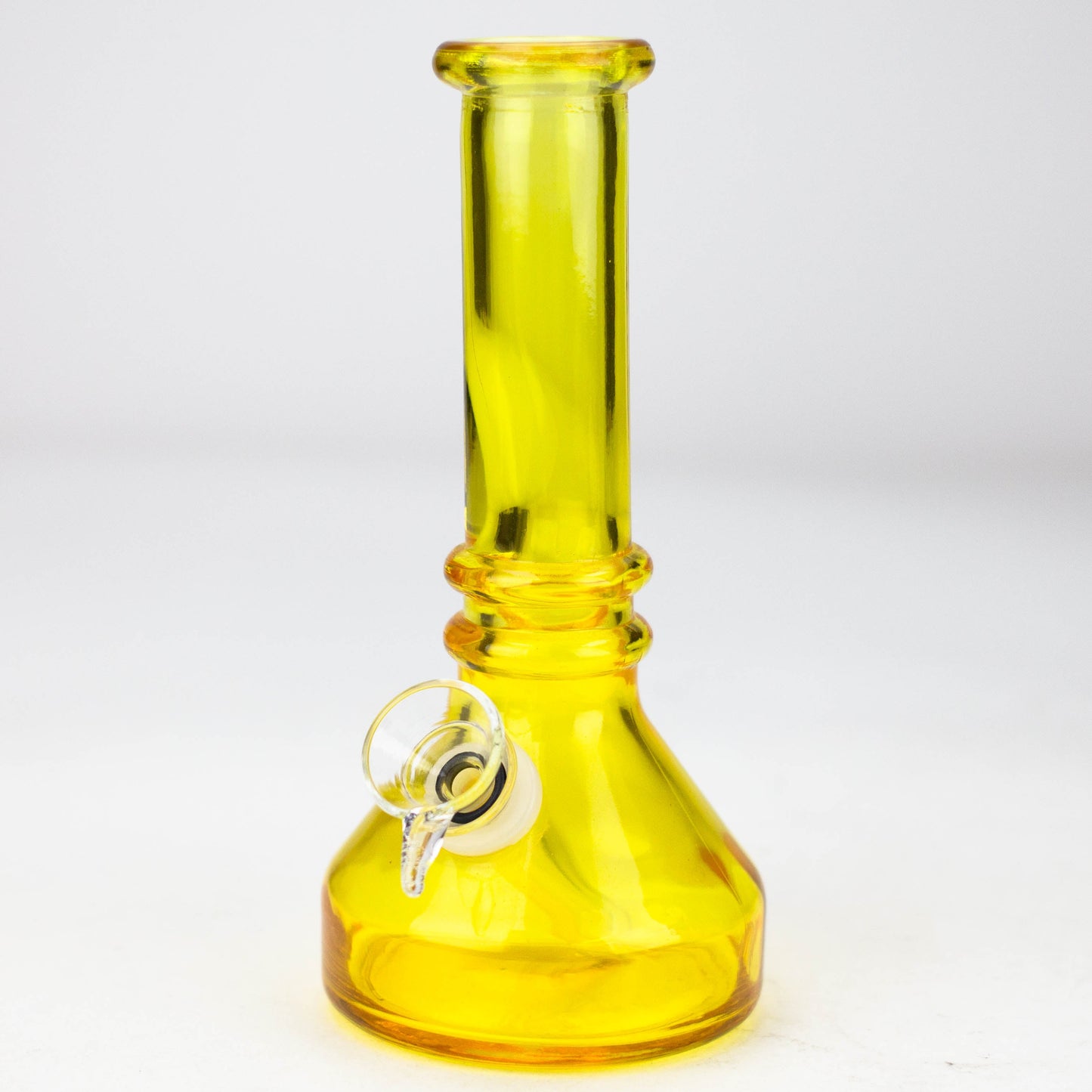 6" heavy color soft glass water bong ( HX4001 ) Glass Bong ONE Yellow