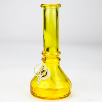 6" heavy color soft glass water bong ( HX4001 ) Glass Bong ONE Yellow