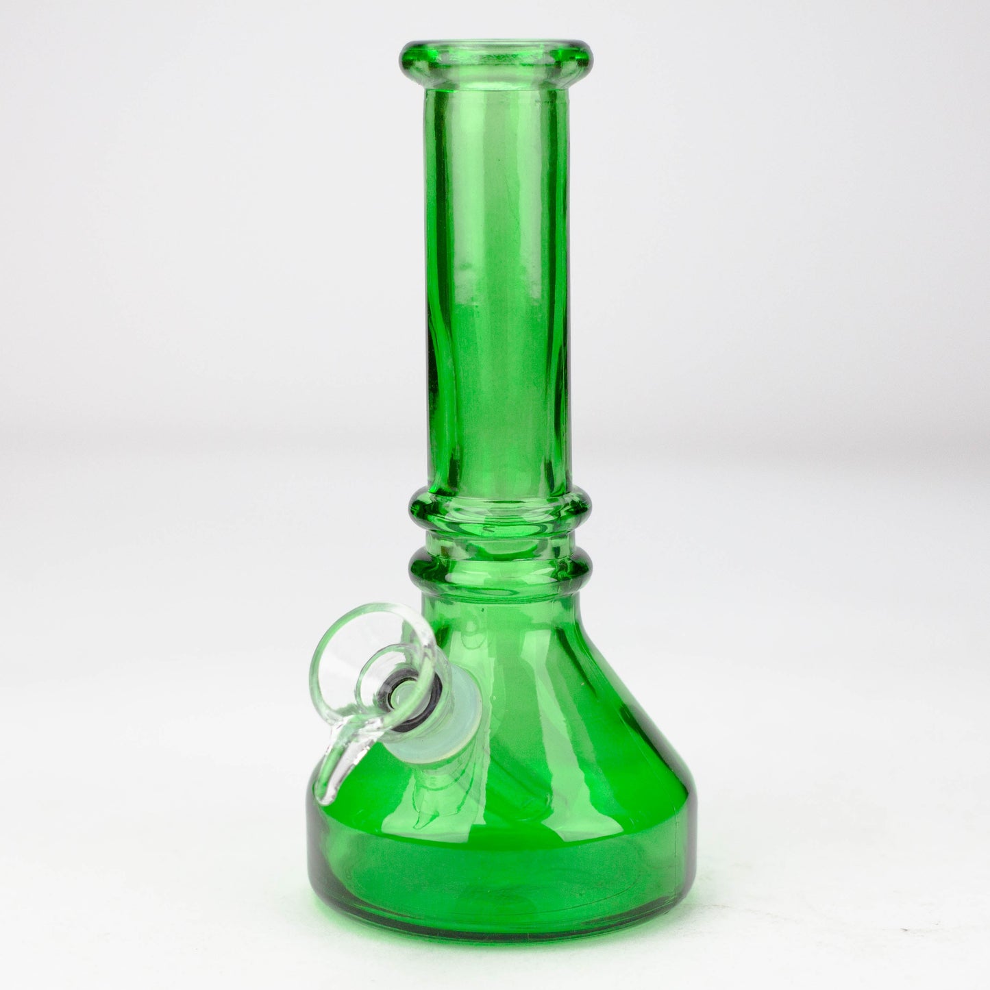 6" heavy color soft glass water bong ( HX4001 ) Glass Bong ONE Green