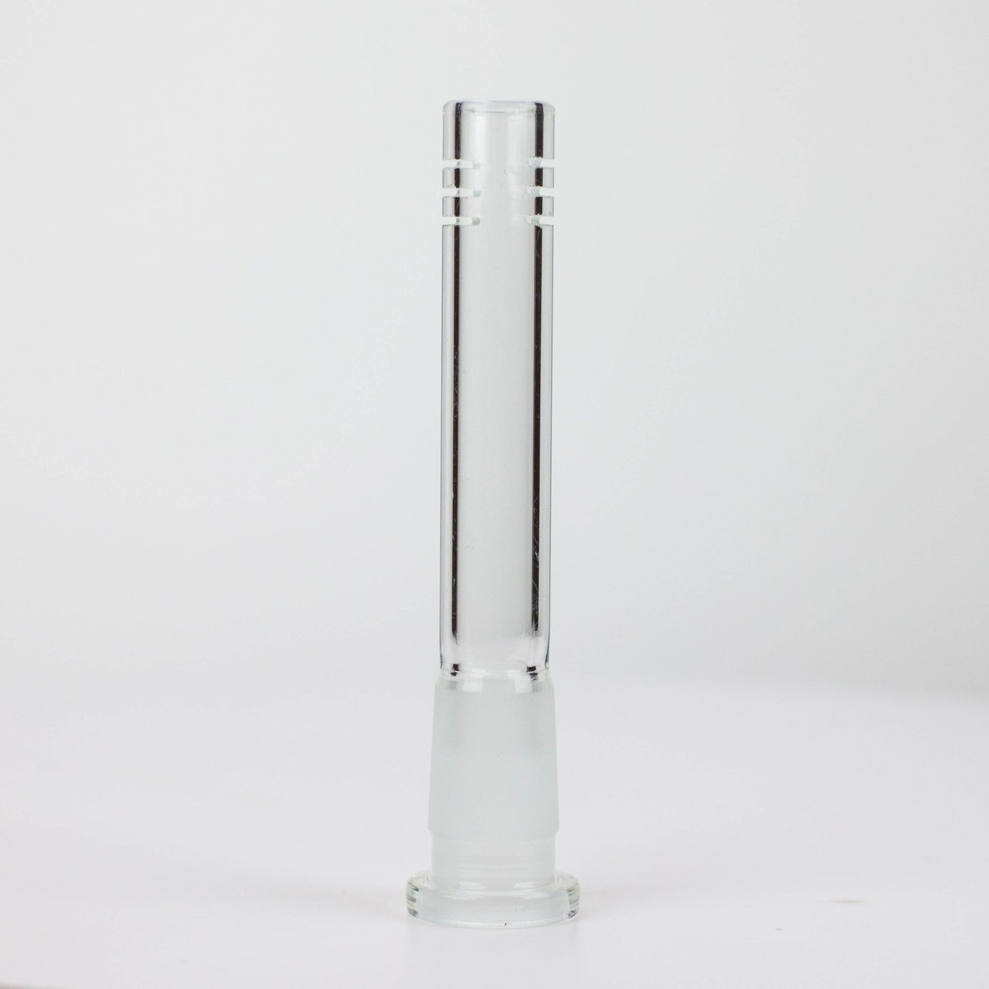 Glass open ended 6 slits downstem Downstem · Bowlstem ONE 4 1/4 inches