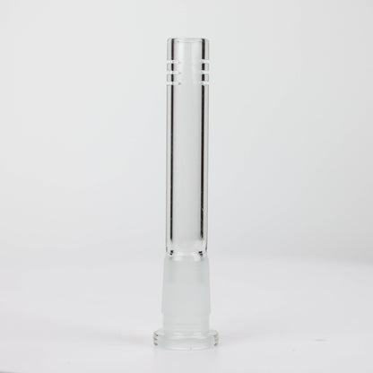 Glass open ended 6 slits downstem Downstem · Bowlstem ONE 4 1/4 inches