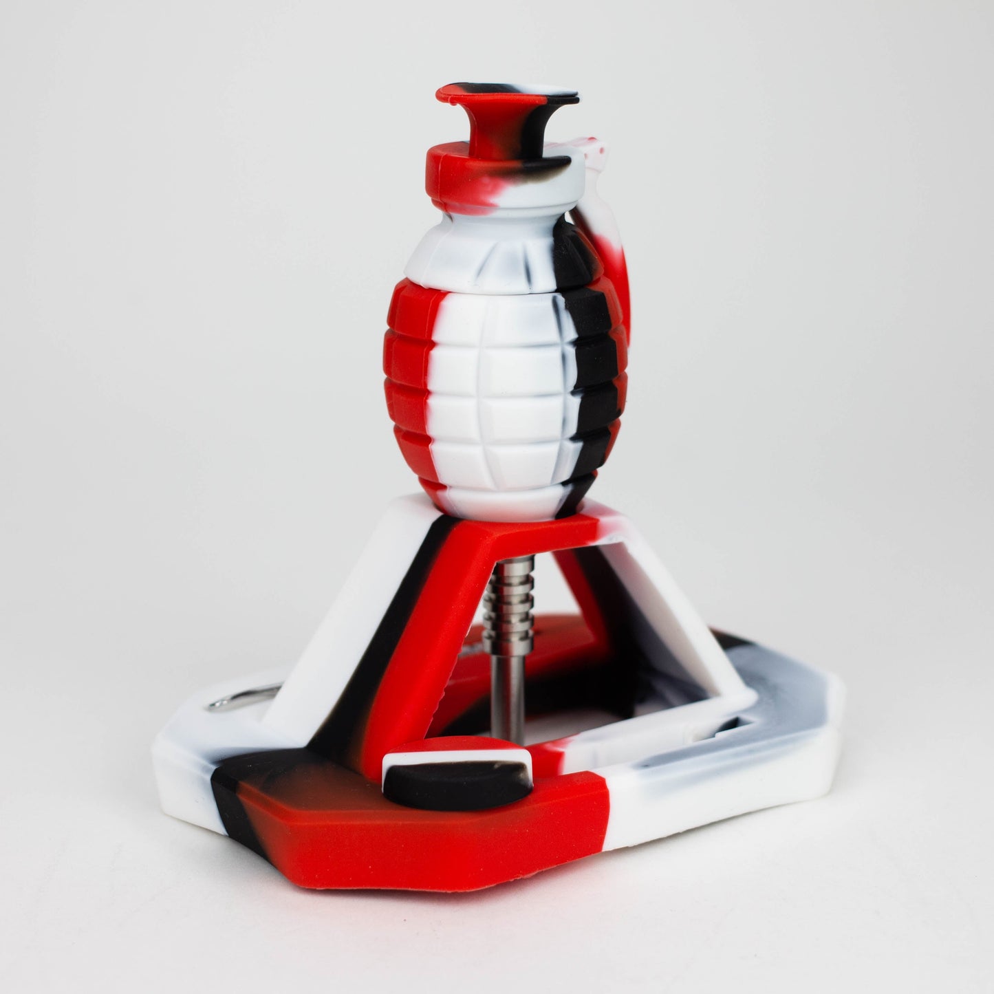 Grenade Silicone Nectar Collector Kit [AKNC] Nectar Collector Canadian Distributor Red/Black