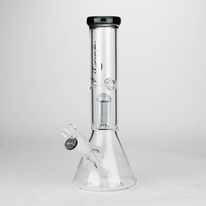 Genie | 12" Genie-Tree arms color accented glass water bong [NSP104] Glass Bong ONE Grey