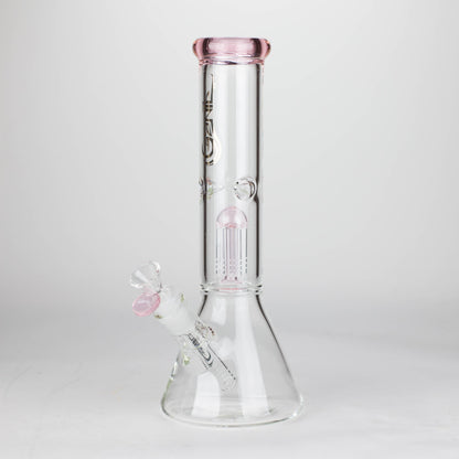 Genie | 12" Genie-Tree arms color accented glass water bong [NSP104] Glass Bong ONE Pink