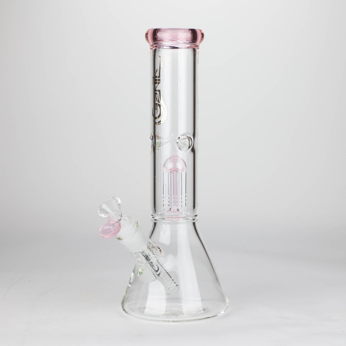 [6 Pack Bundle] Genie | 12" Genie-Tree arms color accented glass water bong [NSP104] Glass Bong ONE