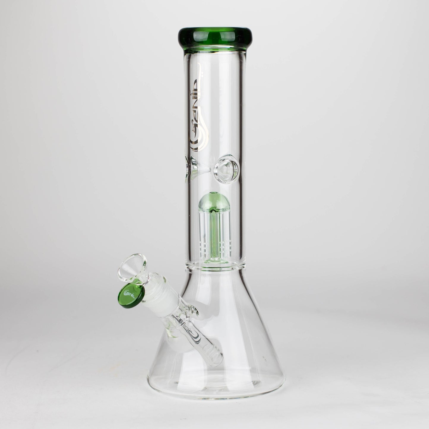 [6 Pack Bundle] Genie | 12" Genie-Tree arms color accented glass water bong [NSP104] Glass Bong ONE