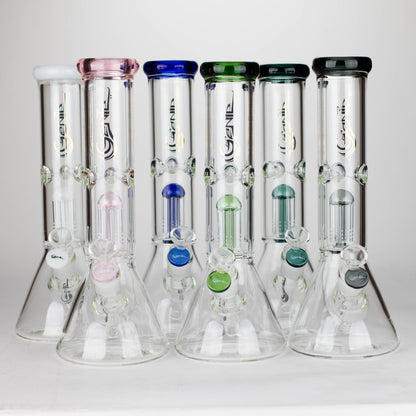 [6 Pack Bundle] Genie | 12" Genie-Tree arms color accented glass water bong [NSP104] Glass Bong ONE