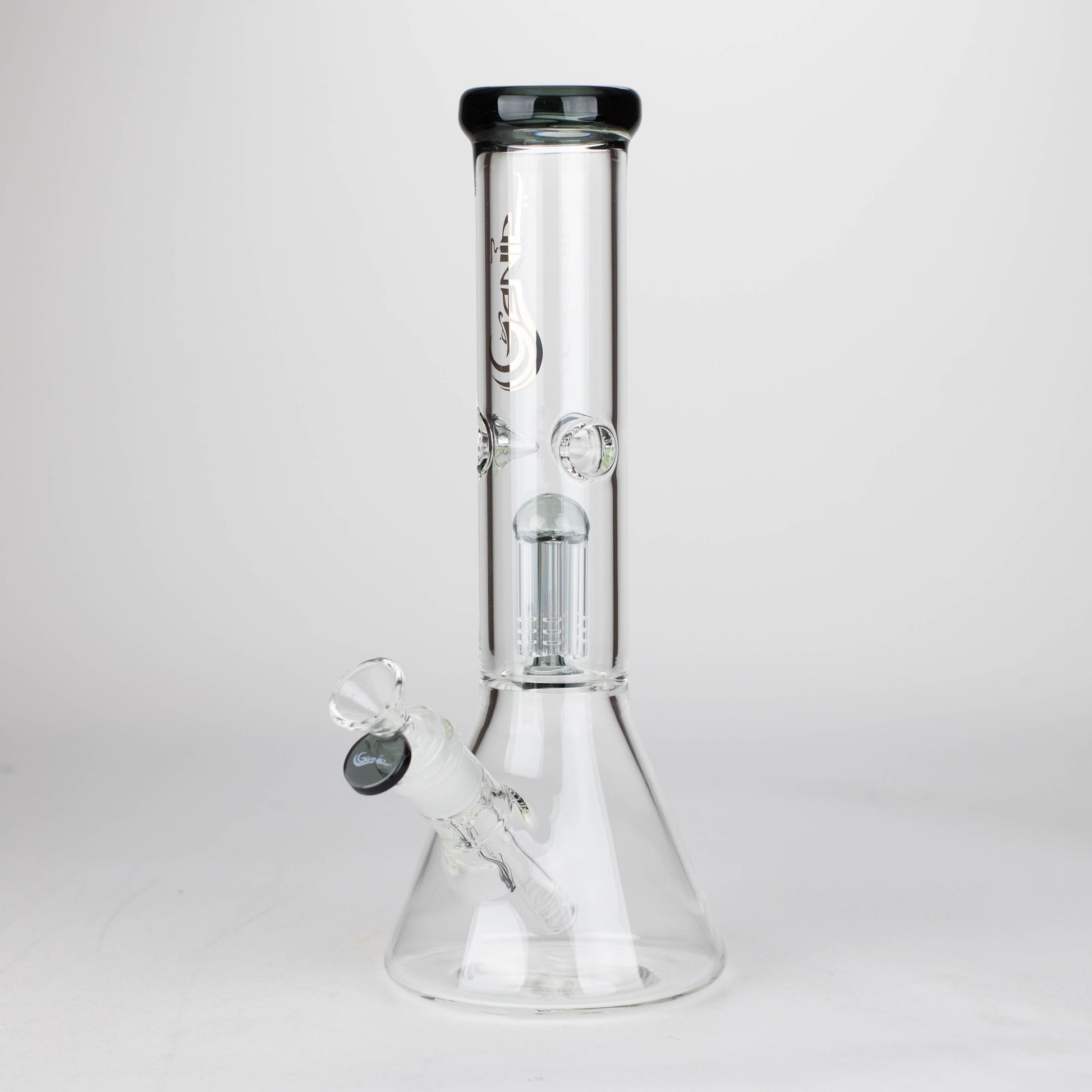 [6 Pack Bundle] Genie | 12" Genie-Tree arms color accented glass water bong [NSP104] Glass Bong ONE