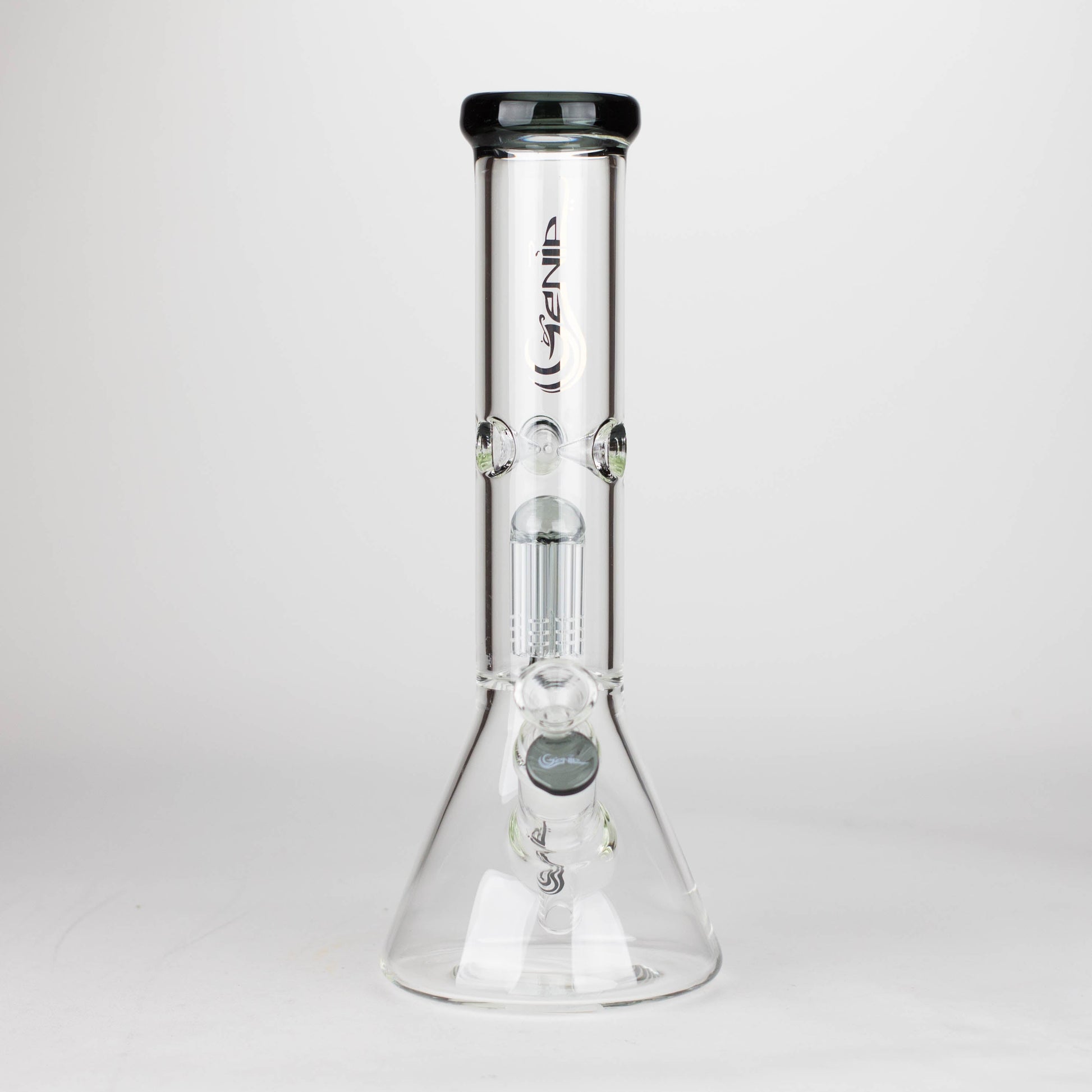 Genie | 12" Genie-Tree arms color accented glass water bong [NSP104] Glass Bong ONE