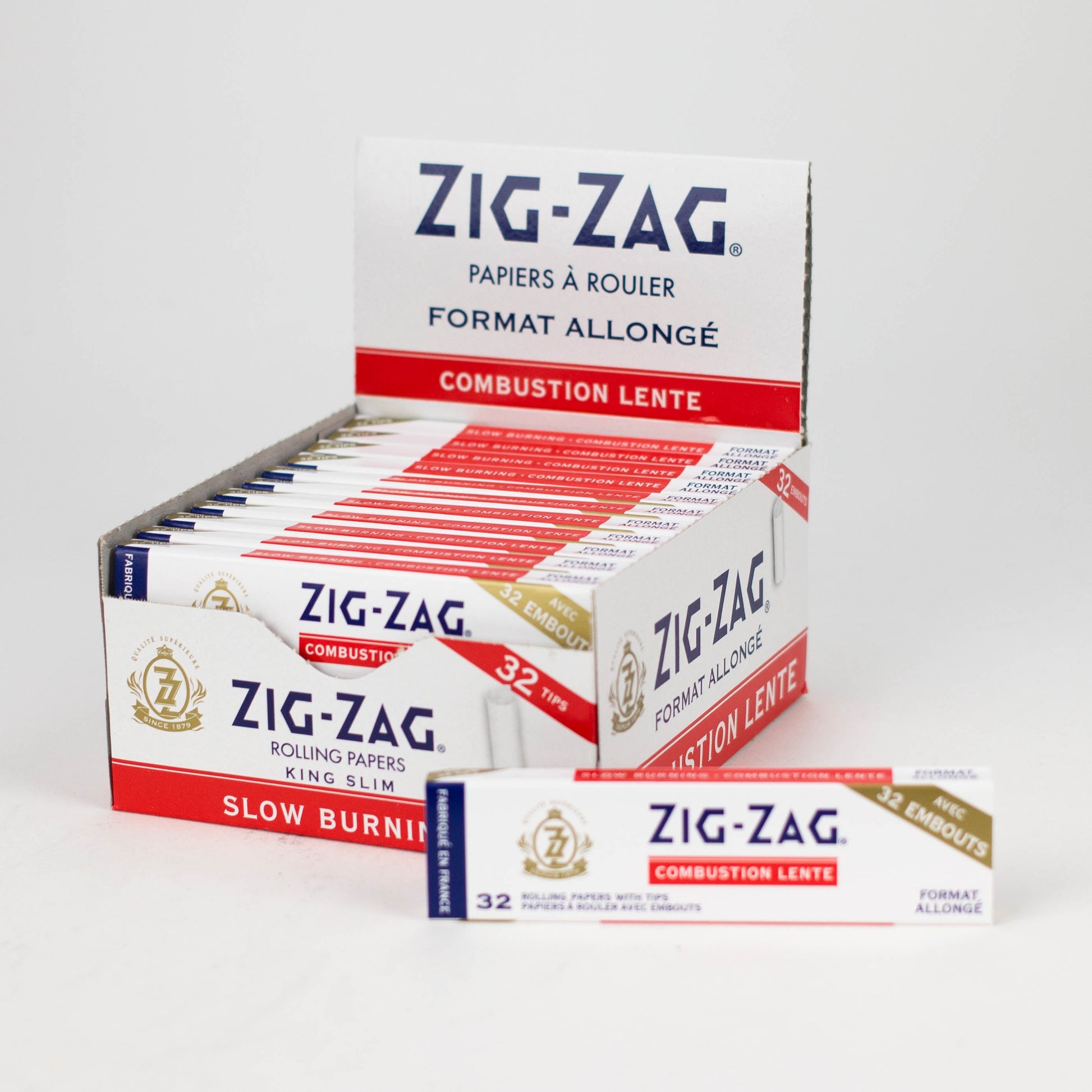 Zig Zag | White King slim Paper and Tips - 24 packs King Size ONE