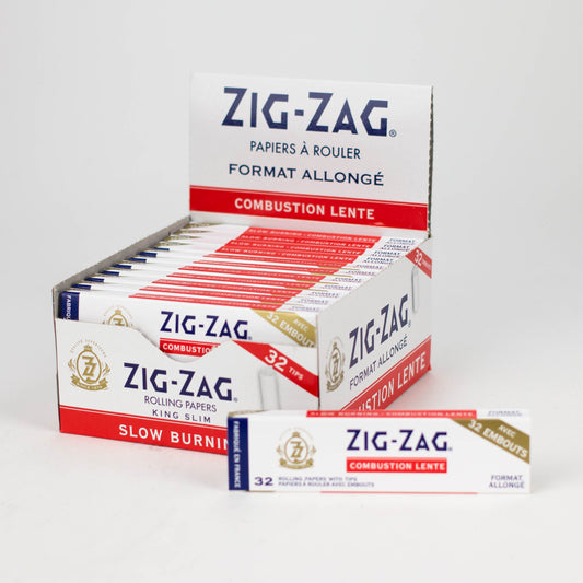 Zig Zag | White King slim Paper and Tips - 24 packs King Size ONE