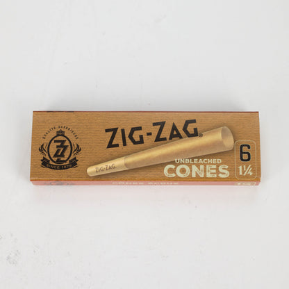Pre-Rolled Cones - Zig-Zag Brown 1 1/4 Papers Box of 24 Pre-rolled Cone (Display Pack) ONE