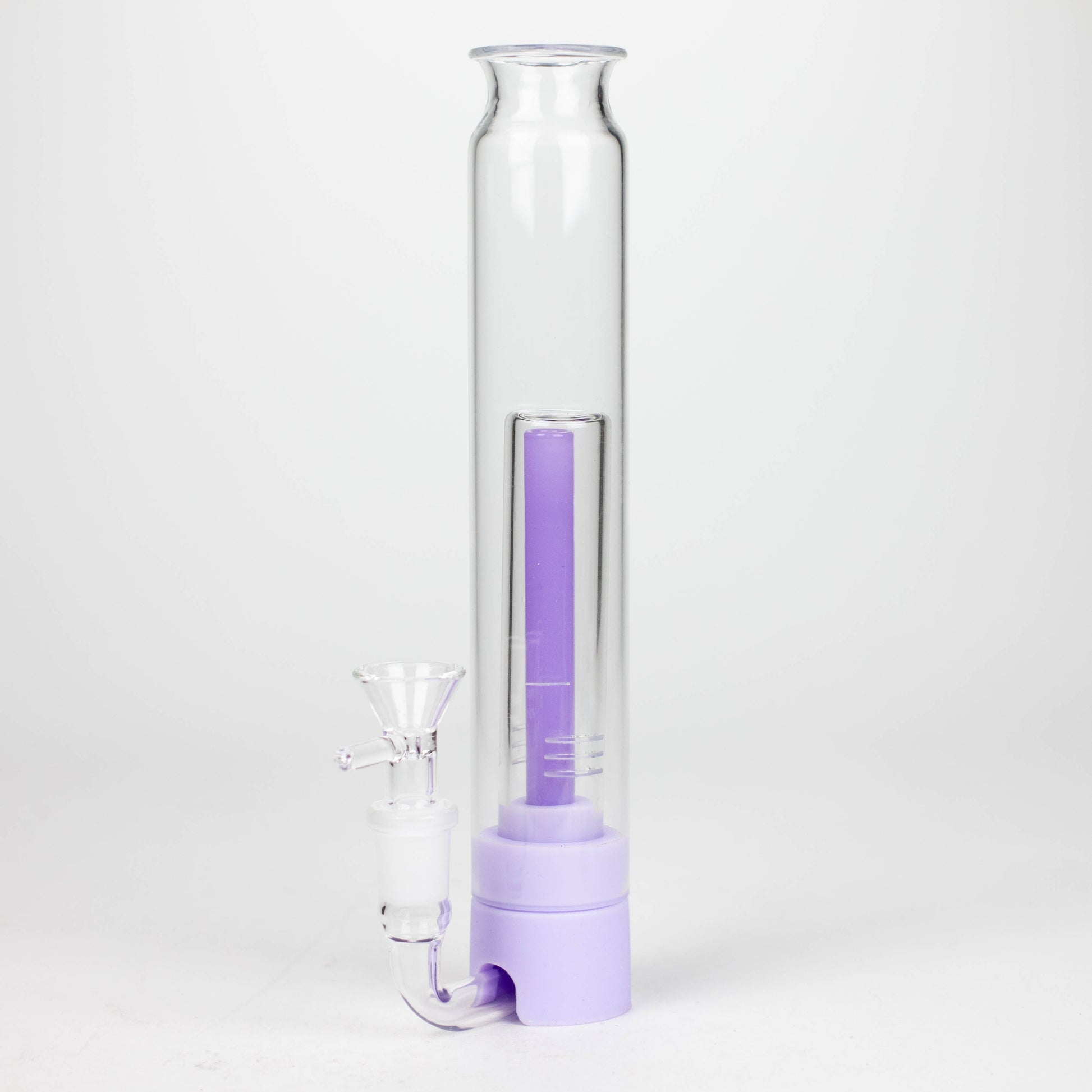Rukioo® | 9" Bird Bong with Herb Bowl [BG41x] Resin · Silicone · Plastic Bong 777 Smoke Purple