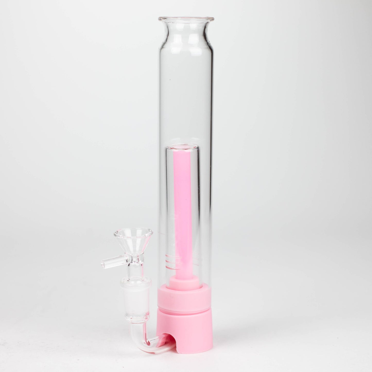 Rukioo® | 9" Bird Bong with Herb Bowl [BG41x] Resin · Silicone · Plastic Bong 777 Smoke Pink