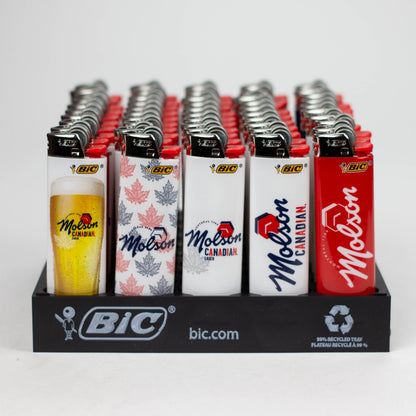 Bic Regular Lighter [Molson Canadian] - Display of 50 Lighter ONE