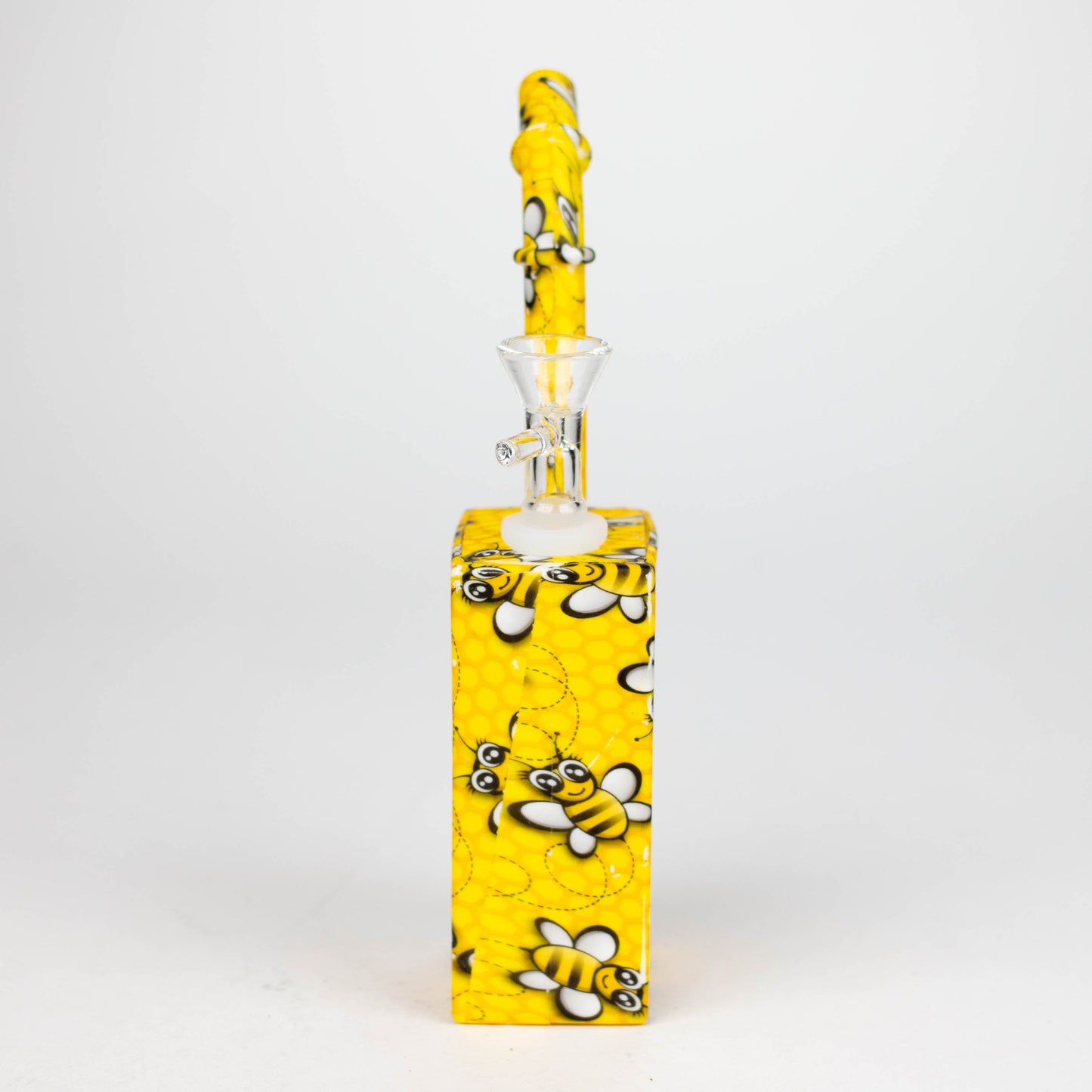Fortune | 8" Hydrographic Silicone Square Pipe-Assorted [SP1001P] Resin · Silicone · Plastic Bong Fortune