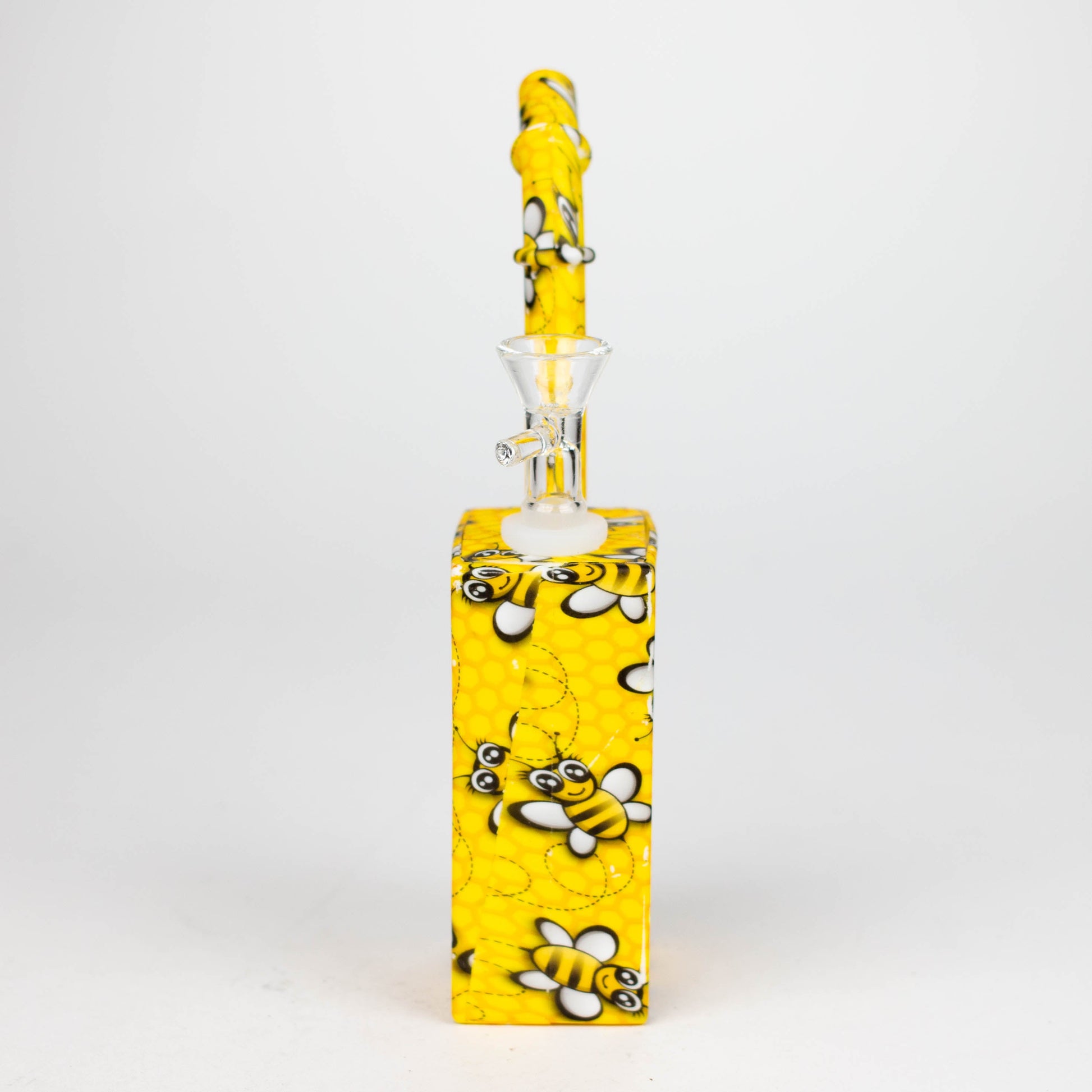 Fortune | 8" Hydrographic Silicone Square Pipe-Assorted [SP1001P] Resin · Silicone · Plastic Bong Fortune